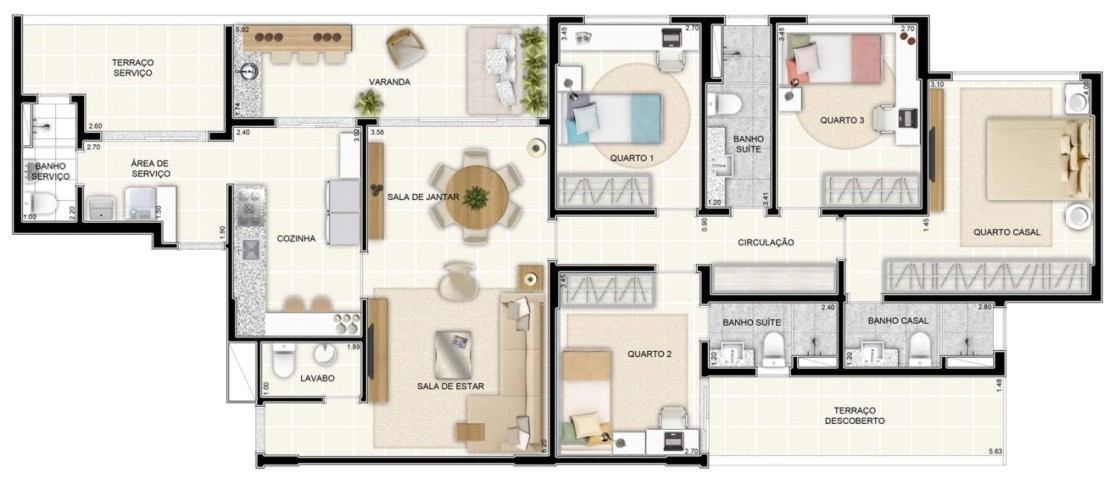 Apartamento, 4 quartos, 132 m² - Foto 7